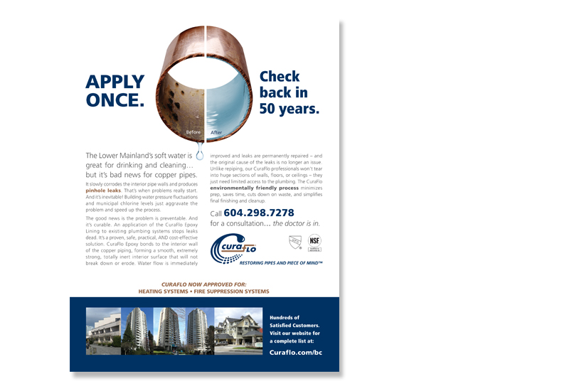 Curoflo - Apply Once BOMA Ad
